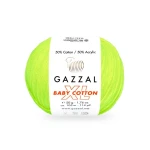 Włóczka Gazzal Baby Cotton XL 3462 / ultra żółty