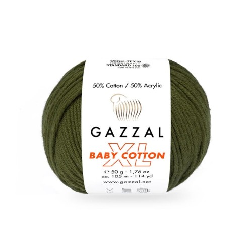 Włóczka Gazzal Baby Cotton XL 3463 - sosna