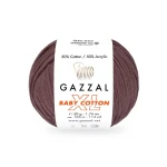 Włóczka Gazzal Baby Cotton XL 3455 / antyczny fiołek