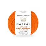 Włóczka Gazzal Baby Cotton XL 3419 / pomarańcz