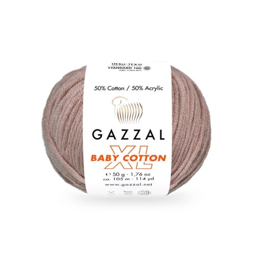 Włóczka Gazzal Baby Cotton XL 3434 / cappuccino