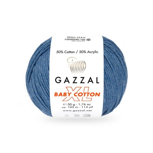 Włóczka Gazzal Baby Cotton XL 3431 / jeans