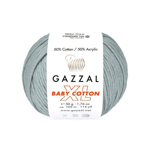Włóczka Gazzal Baby Cotton XL 3430 / szary