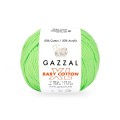Włóczka Gazzal Baby Cotton XL 3427 / zielone jabłuszko