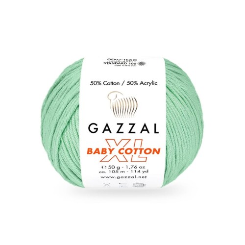 Włóczka Gazzal Baby Cotton XL 3425 / mięta