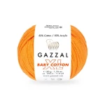 Włóczka Gazzal Baby Cotton XL 3416 / ciemny żółty