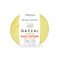 Włóczka Gazzal Baby Cotton XL 3413 / jasny żółty