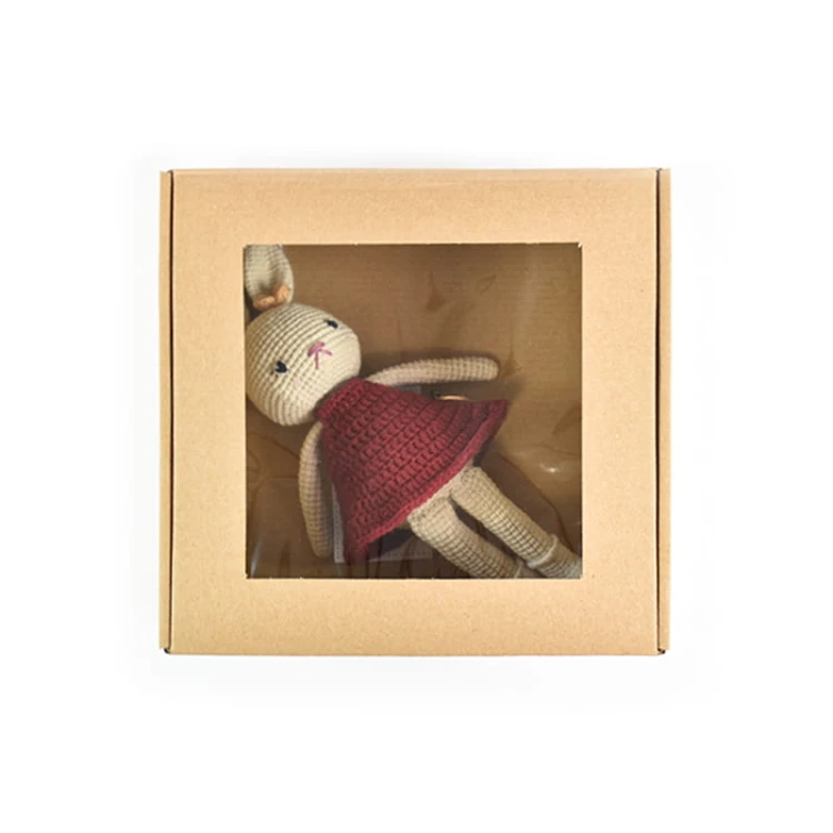 Pudełko z klapką i okienkiem 20x20x10 cm PREMIUM