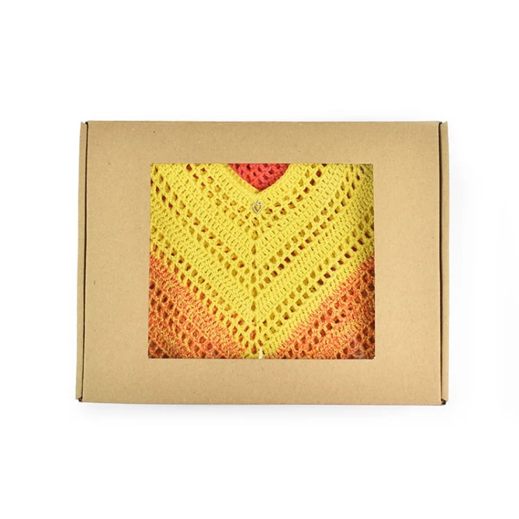 Pudełko z klapką i okienkiem 25x20x5 cm PREMIUM