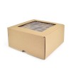 Pudełko z klapką i okienkiem 20x20x10 cm PREMIUM