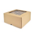 Pudełko z klapką i okienkiem 20x20x10 cm PREMIUM