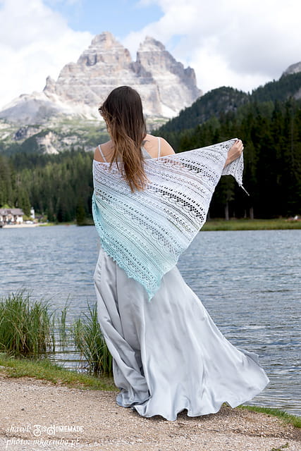 Wzór szydełko - Chusta Asymmetrical Allyana by SisHomemade w języku polskim i angielskim
