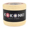 KOKONEK Merino 710 - Żółty/łososiowy/zgaszona morela/jasny szary melanż/szary melanż/średni szary
