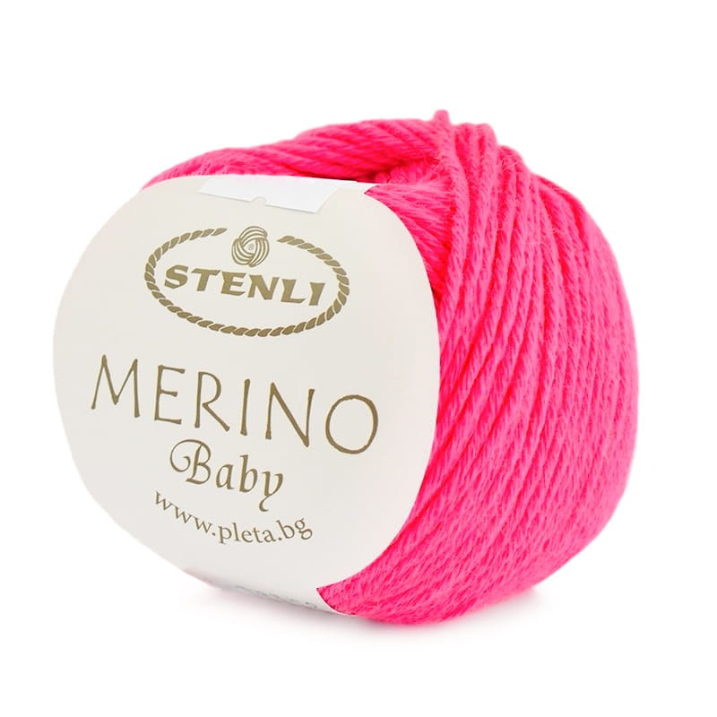 Włóczka Stenli Merino Baby 304 / ultra róż