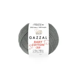 Włóczka Gazzal Baby Cotton 3450 - 25g - ciemny szary