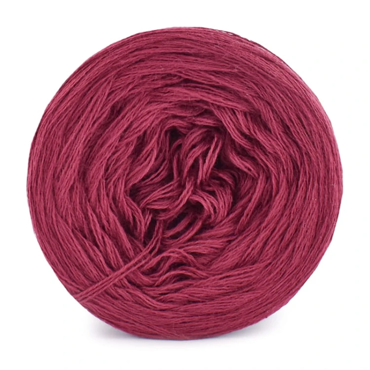 KOKONEK ReCotton Mono jeden kolor - bordo / 250m