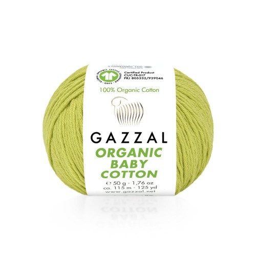 Włóczka Gazzal Organic Baby Cotton 426 / groszek