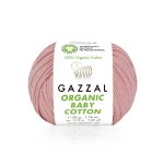 Włóczka Gazzal Organic Baby Cotton 425 / malinowy róż
