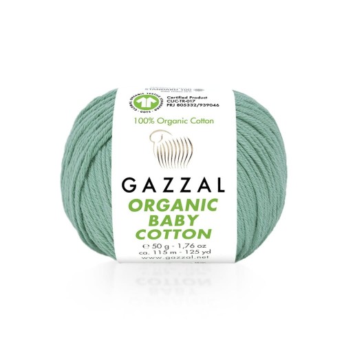 Włóczka Gazzal Organic Baby Cotton 422 / ciemna mięta