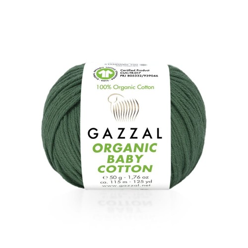 Włóczka Gazzal Organic Baby Cotton 427 / ciemny morski