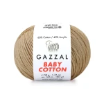 Włóczka Gazzal Baby Cotton 3424 - 50g - beż