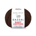 Włóczka Gazzal Baby Cotton 3436 - 50g - brąz