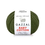 Włóczka Gazzal Baby Cotton 3463 - 50g - sosna