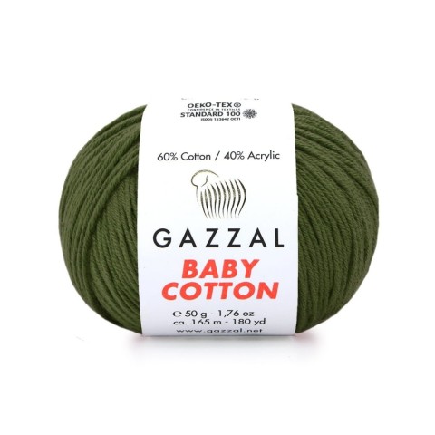 Włóczka Gazzal Baby Cotton 3463 - 50g - sosna