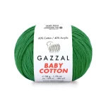 Włóczka Gazzal Baby Cotton 3456 - 50g - trawa