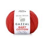 Włóczka Gazzal Baby Cotton 3418 - 50g - koral