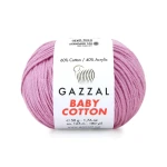 Włóczka Gazzal Baby Cotton 3422 - 50g - wrzos