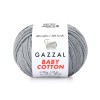 Włóczka Gazzal Baby Cotton 3430 - 50g - szary