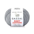 Włóczka Gazzal Baby Cotton 3430 - 50g - szary