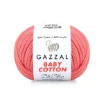 Włóczka Gazzal Baby Cotton 3435 - 50g - morela