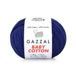 Włóczka Gazzal Baby Cotton 3438 - 50g - granat