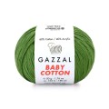 Włóczka Gazzal Baby Cotton 3449 - 50g - paproć
