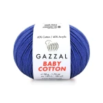 Włóczka Gazzal Baby Cotton 3421 - 50g - kobalt