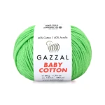Włóczka Gazzal Baby Cotton 3466 - 50g - groszek