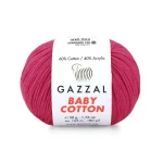 Włóczka Gazzal Baby Cotton 3415 - 50g - piwonia