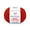 Włóczka Gazzal Baby Cotton 3443 - 50g - czerwony