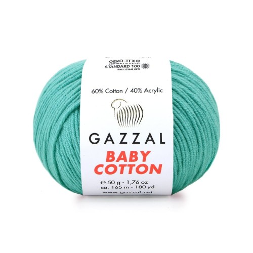 Włóczka Gazzal Baby Cotton 3426 - 50g - szmaragd