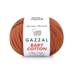 Włóczka Gazzal Baby Cotton 3454 - 50g - miedziany