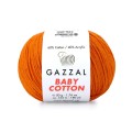 Włóczka Gazzal Baby Cotton 3419 - 50g - pomarańcz