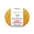 Włóczka Gazzal Baby Cotton 3447 - 50g - musztarda