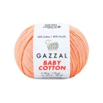 Włóczka Gazzal Baby Cotton 3412 - 50g - brzoskwinia
