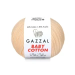 Włóczka Gazzal Baby Cotton 3469 - 50g - jasna morela