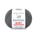 Włóczka Gazzal Baby Cotton 3450 - 50g - ciemny szary