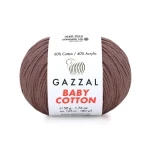 Włóczka Gazzal Baby Cotton 3455 - 50g - antyczny fiołek
