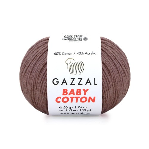 Włóczka Gazzal Baby Cotton 3455 - 50g - antyczny fiołek