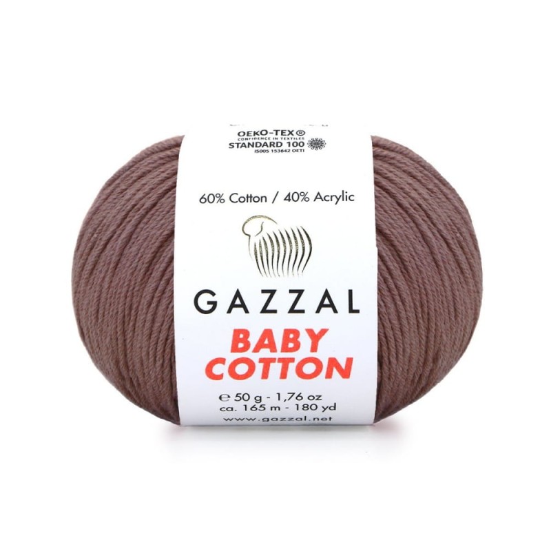 Włóczka Gazzal Baby Cotton 3455 - 50g - antyczny fiołek